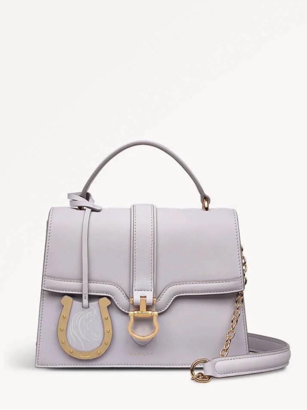 NWT Radley London KY Derby 25 top-Handle Lavender Leather Satchel